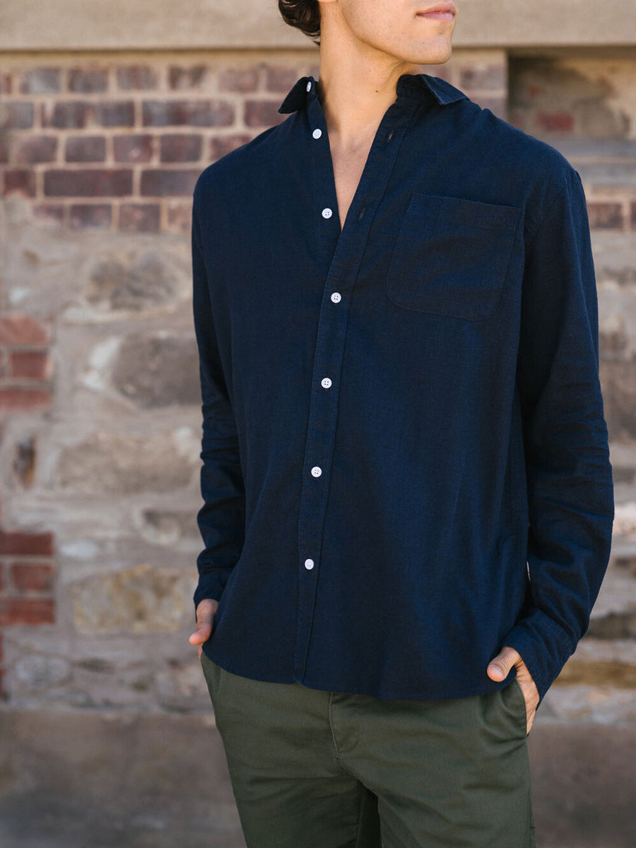 Hemp Clothing Australia - Men's Short Sleeve Newtown Shirt - Hemp