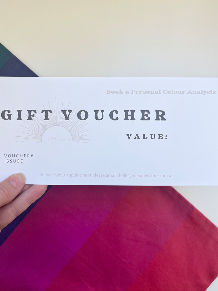 Personal Colour Analysis Gift Card - Paper Card by Post