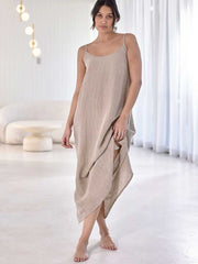 Fundamental Linen Midi Natural