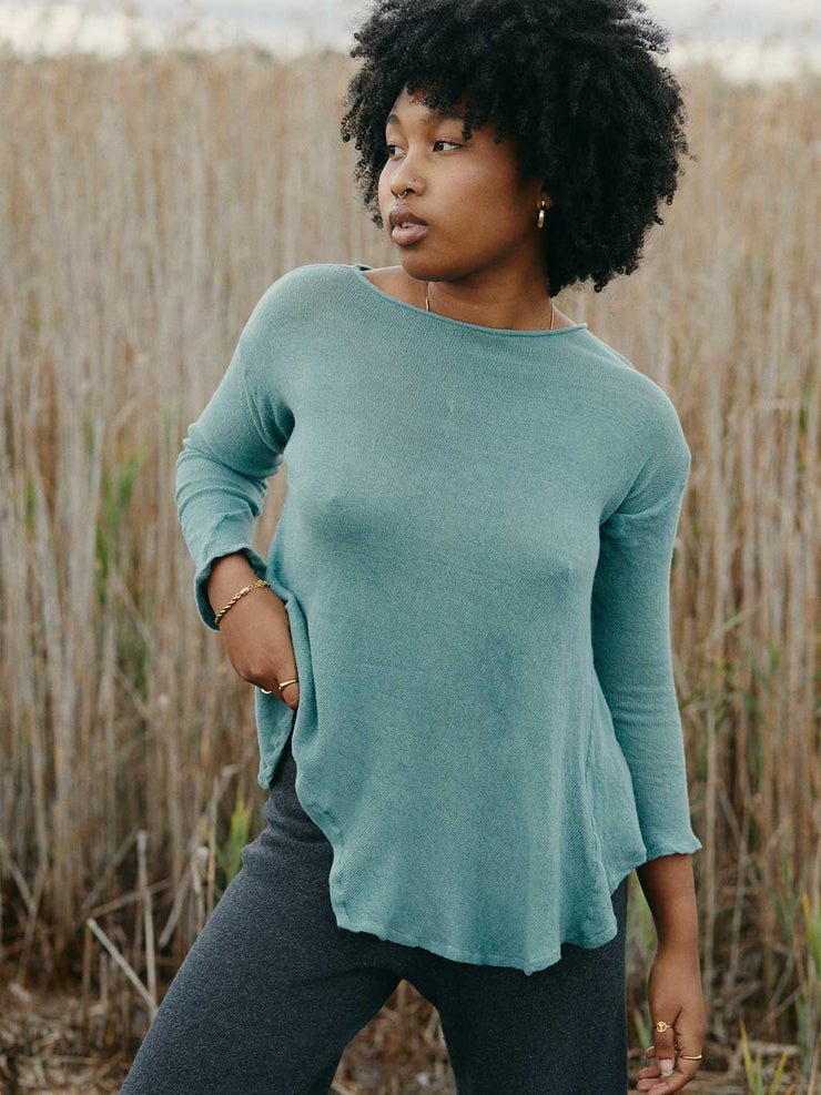 Orbit the Label Bridie Top Teal Meadow Store