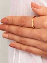 Flat Flux Ring Gold