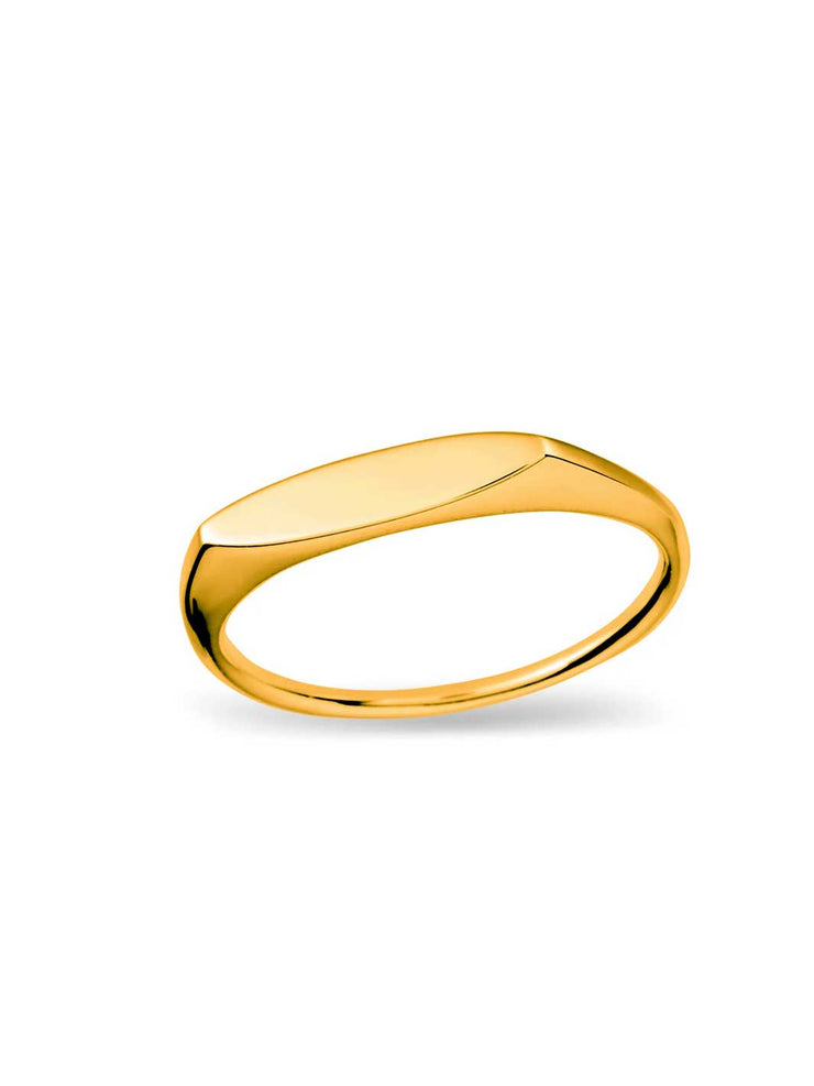 Flat Flux Ring Gold