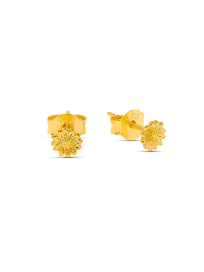 Midsummer Star Tiny Sunflower Studs Gold Meadow Store